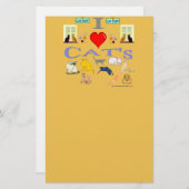 猫が大好き 便箋 (正面/裏面)