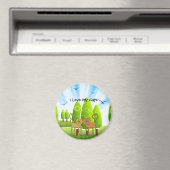 「猫が大好き」冷蔵魅力的マグネット マグネット (インサイチュ (食洗機))