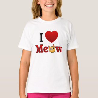 「猫が大好き」 - Iハート猫Tシャツキッズ Tシャツ
