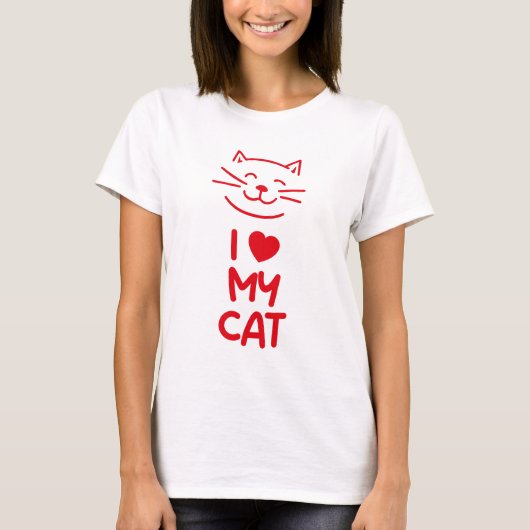 猫が大好き Tシャツ (正面)
