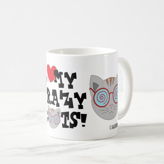 猫が大好熱狂するき!マグ コーヒーマグカップ (正面右)