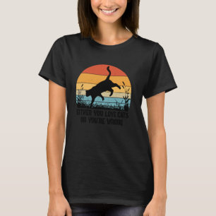 猫が好きか嫌いかどちらか Funny Vintage Tシャツ
