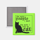 猫が好きだから色も マグネット (正面/裏面)