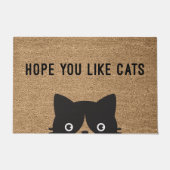 猫が好きでいるといいね ドアマット (正面)