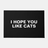 猫が好きといいな ドアマット (正面)