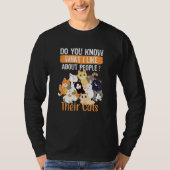 猫が好きな人って知ってる? Tシャツ (正面)