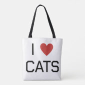 猫が好きな人へ メッセージ トートバッグ (裏面)