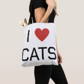 猫が好きな人へ メッセージ トートバッグ (クローズアップ)