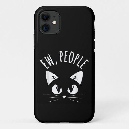 猫が好きな引きこもりのための「うわ、最低な人たち」Tシャツ Case-Mate iPhoneケース (裏面)