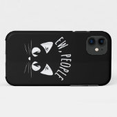猫が好きな引きこもりのための「うわ、最低な人たち」Tシャツ Case-Mate iPhoneケース (裏面(横))