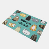 猫が好きに ドアマット (アングル)