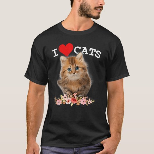 猫が好き子猫が好き Tシャツ (正面)