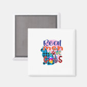 猫が好き実在な猫アート男性 マグネット (正面/裏面)