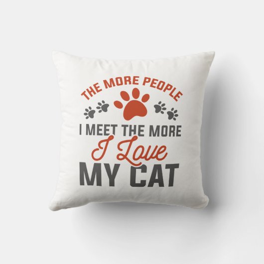 猫が好き クッション (裏面)
