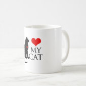 猫が好き コーヒーマグカップ (正面右)