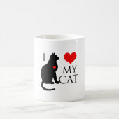 猫が好き コーヒーマグカップ (中央)