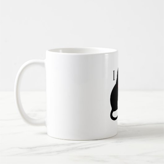猫が好き コーヒーマグカップ (左)