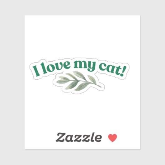 猫が好き シール (シート)