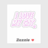 猫が好き シール (シート)