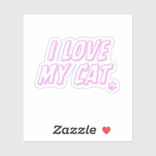 猫が好き シール (シート)