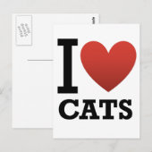 猫が好き ポストカード (正面/裏面)