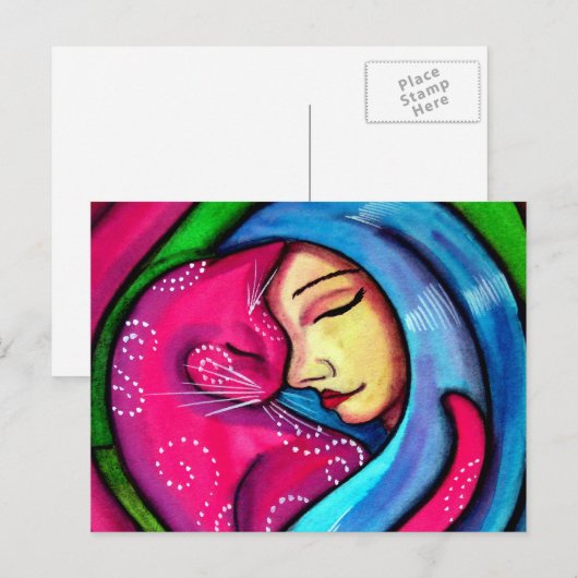 猫が好き ポストカード (正面/裏面)