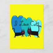 猫が好き ポストカード (正面)