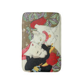 猫が好き、芳年I愛猫、Yoshitoshi、Ukiyo-e バスマット (正面縦)