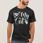 猫が好き Tシャツ (正面)