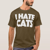 猫が嫌いだ Tシャツ (正面)