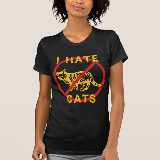 猫が嫌い Tシャツ (正面)