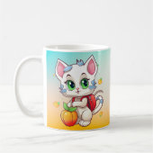 猫が学校に行く–85241 コーヒーマグカップ (左)