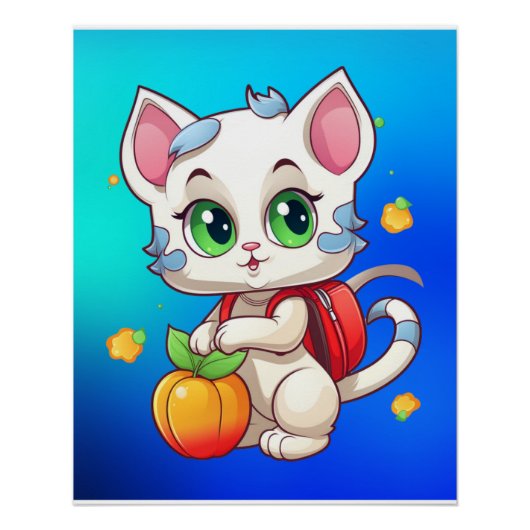 猫が学校に行く–85241 ポスター (正面)