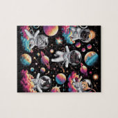 猫が宇宙パズル! ジグソーパズル (横)