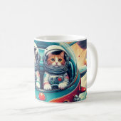 猫が宇宙マグ！ コーヒーマグカップ (正面右)