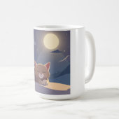 猫が寝ている コーヒーマグカップ (正面右)