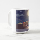 猫が寝ている コーヒーマグカップ (正面左)