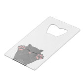 猫が寝る クレジットカード栓抜き (裏面アングル)