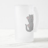 猫が寝る フロストグラスビールジョッキ (正面右)
