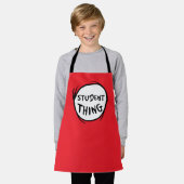 猫が帽子をかぶって一物に学生が二物 エプロン (着用した状態)