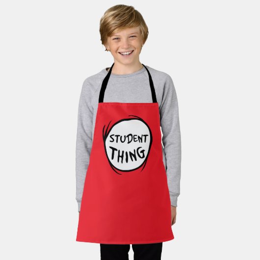 猫が帽子をかぶって一物に学生が二物 エプロン (着用した状態)