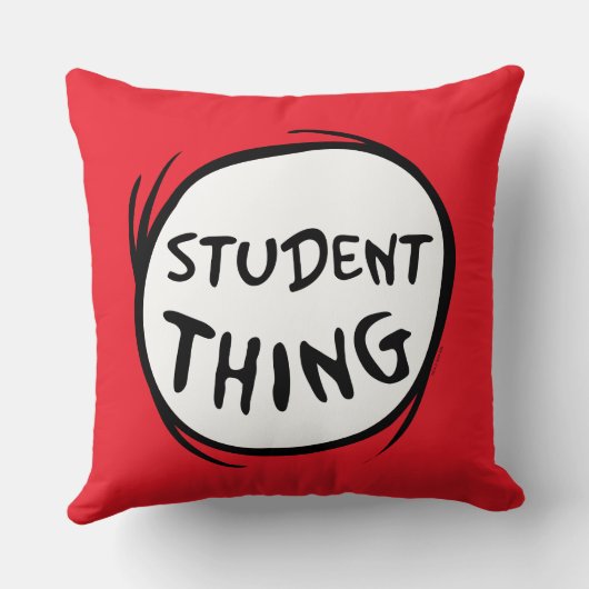 猫が帽子をかぶって一物に学生が二物 クッション (裏面)