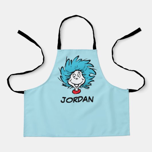 猫が帽子を被る一つ二つカスタム- Thing エプロン (正面)