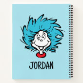 猫が帽子を被る一つ二つカスタム- Thing ノートブック (裏面)