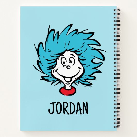 猫が帽子を被る一つ二つカスタム- Thing ノートブック (裏面)