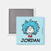 猫が帽子を被る一つ二つカスタム- Thing マグネット (正面/裏面)