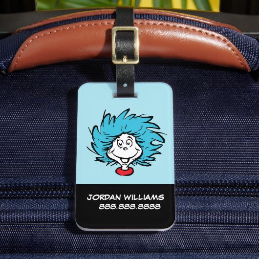 猫が帽子を被る一つ二つカスタム- Thing ラゲッジタグ (正面インサイチュ2)