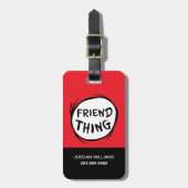 猫が帽子を被る1つ2つ – 友人 ラゲッジタグ (正面縦)