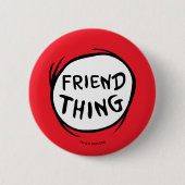 猫が帽子を被る1つ2つ – 友人 缶バッジ (正面)