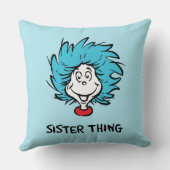 猫が帽子を被る1つ2つ – 姉妹 クッション (裏面)